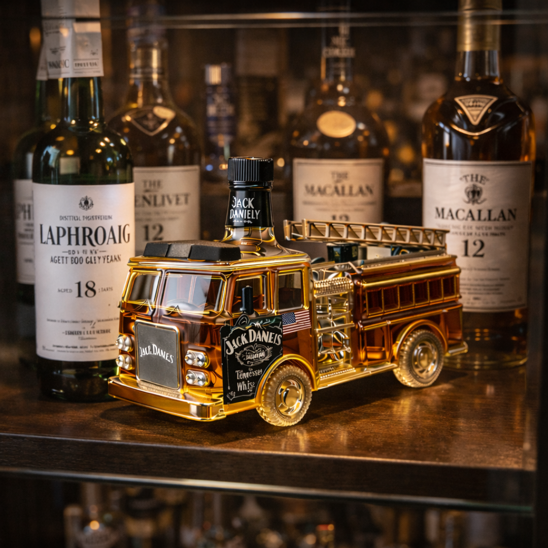 Jack Daniel's Whiskyflasche - Feuerwehr-Edition