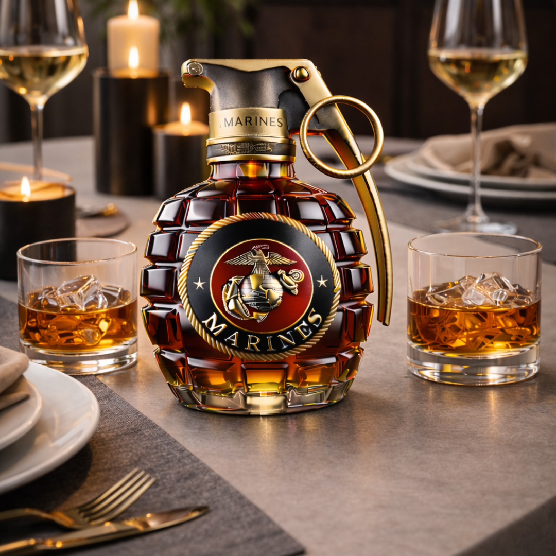 Granaten-Whiskyflasche - Die Eleganz der Granate