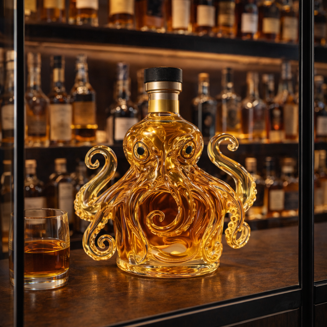 Whiskyflasche Oktopus-Edition