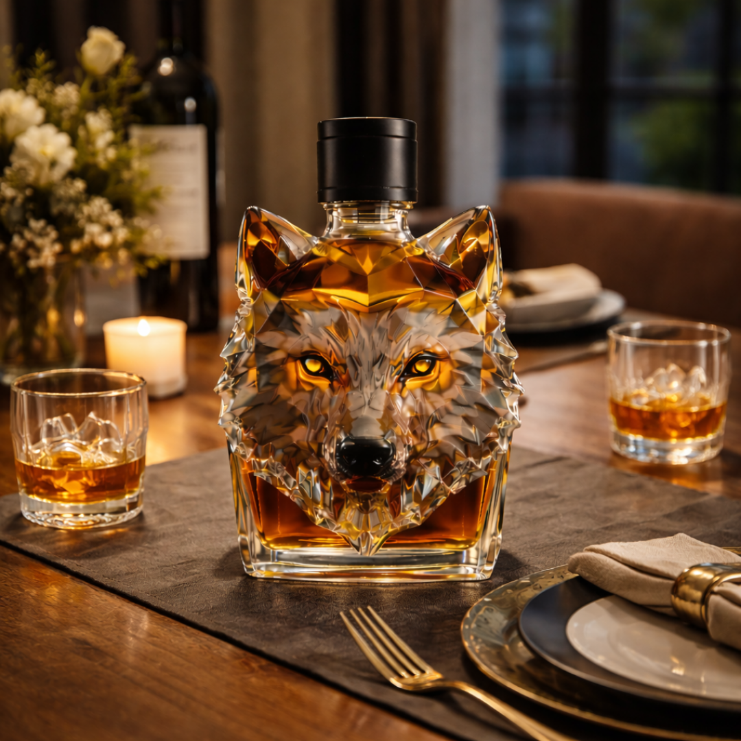 Whiskykaraffe 'Wolfskopf' - Exklusive Edition