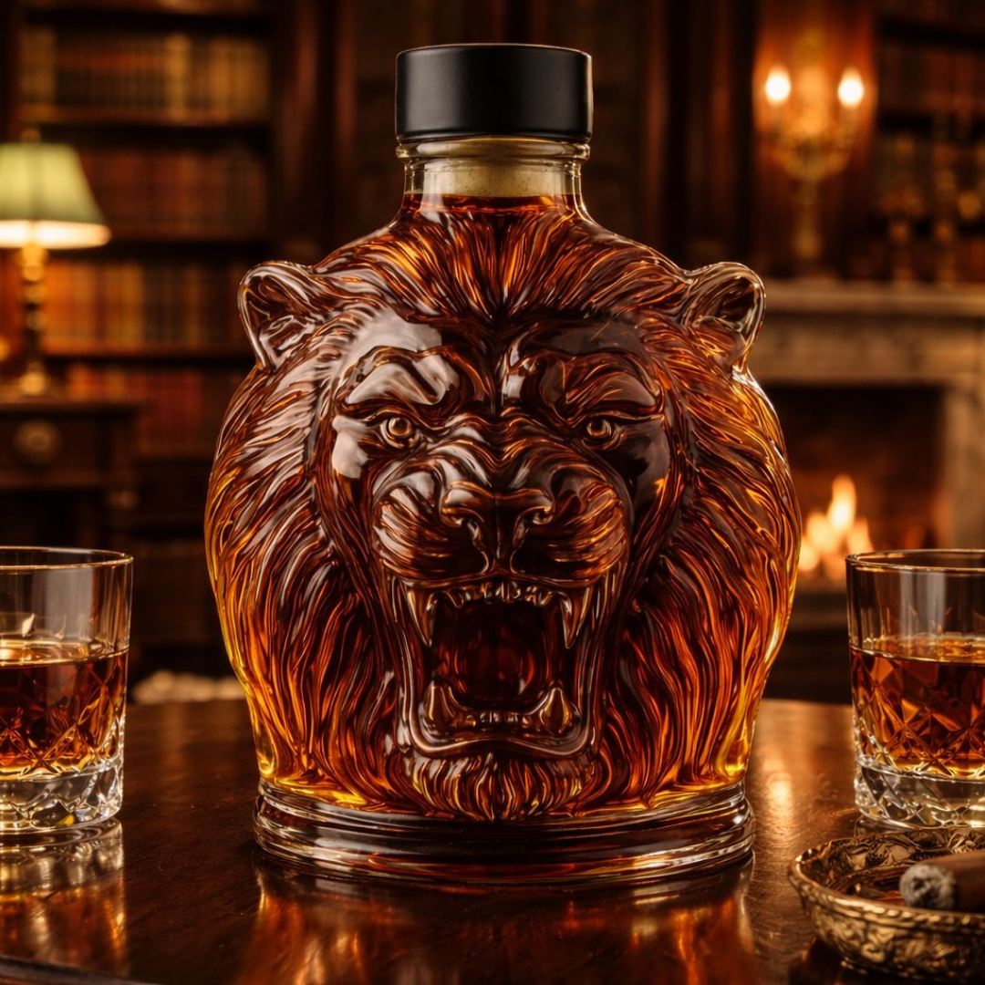 Whiskykaraffe - Löwen-Edition