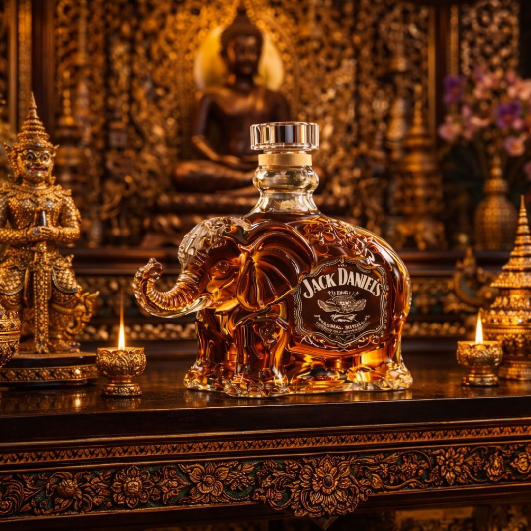 Jack Daniel's Whiskyflasche - Elefanten-Edition