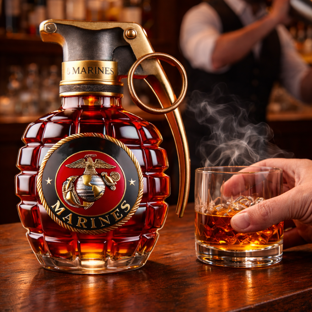 Granaten-Whiskyflasche - Die Eleganz der Granate