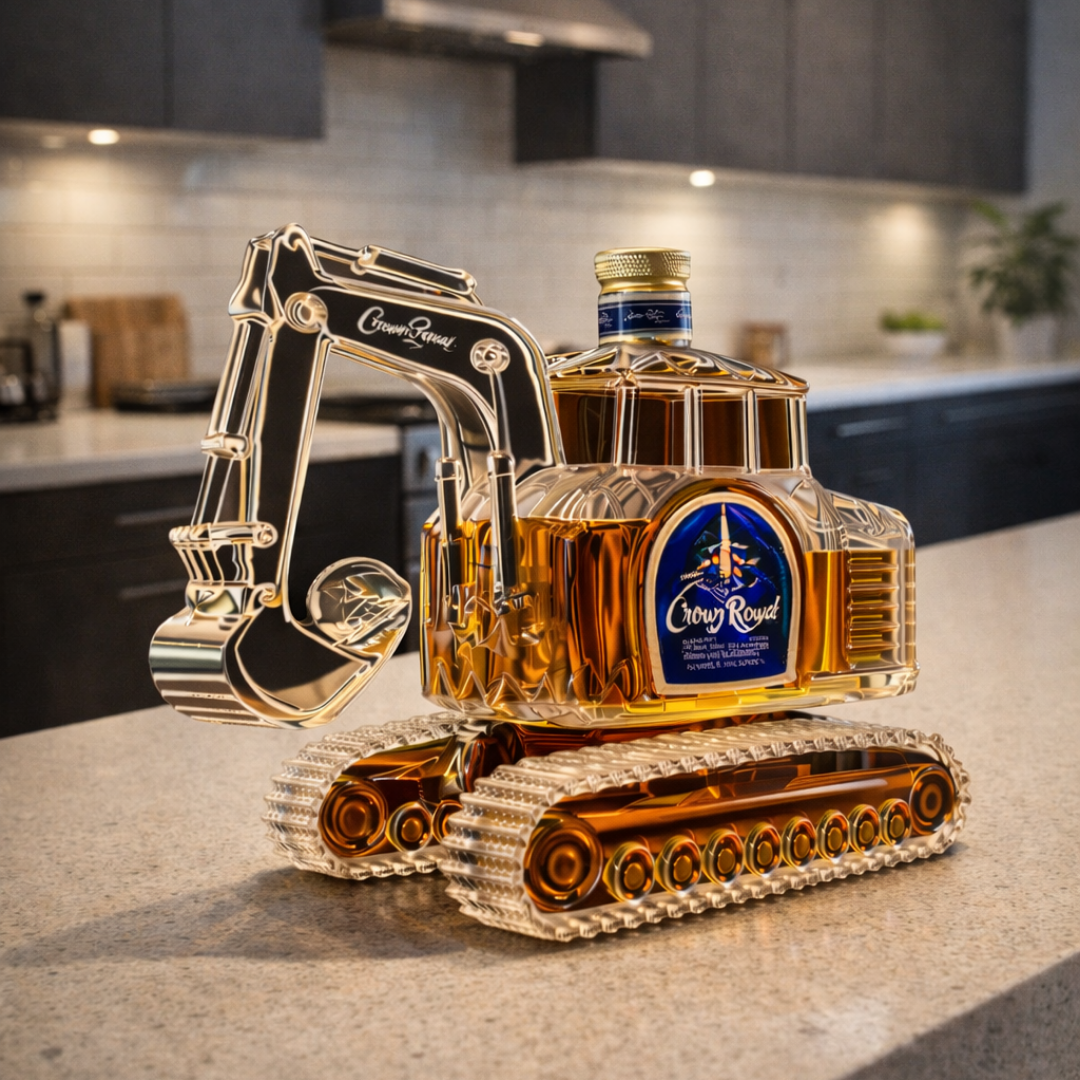 Whiskyflasche - Bagger-Edition: Die Essenz der Kraft