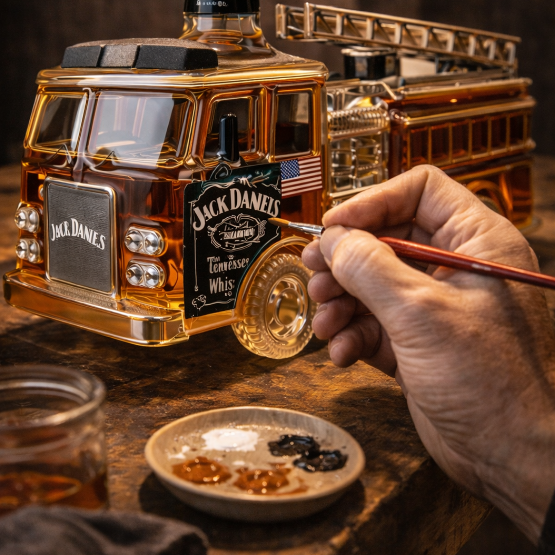 Jack Daniel's Whiskyflasche - Feuerwehr-Edition