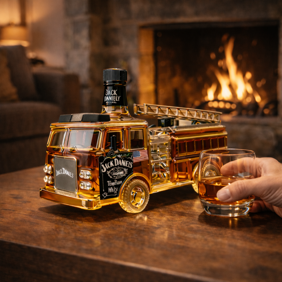 Jack Daniel's Whiskyflasche - Feuerwehr-Edition