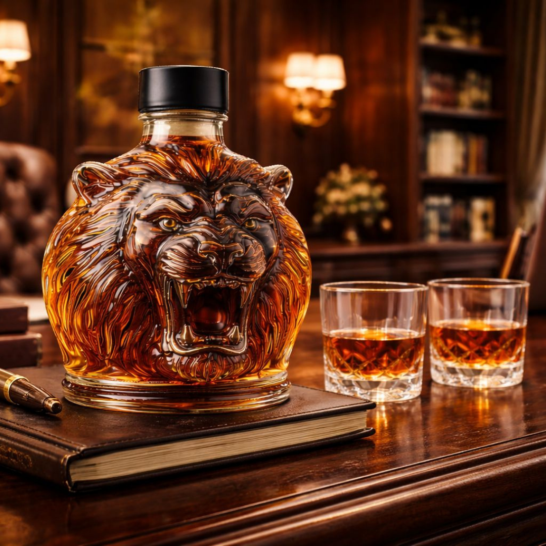 Whiskykaraffe - Löwen-Edition