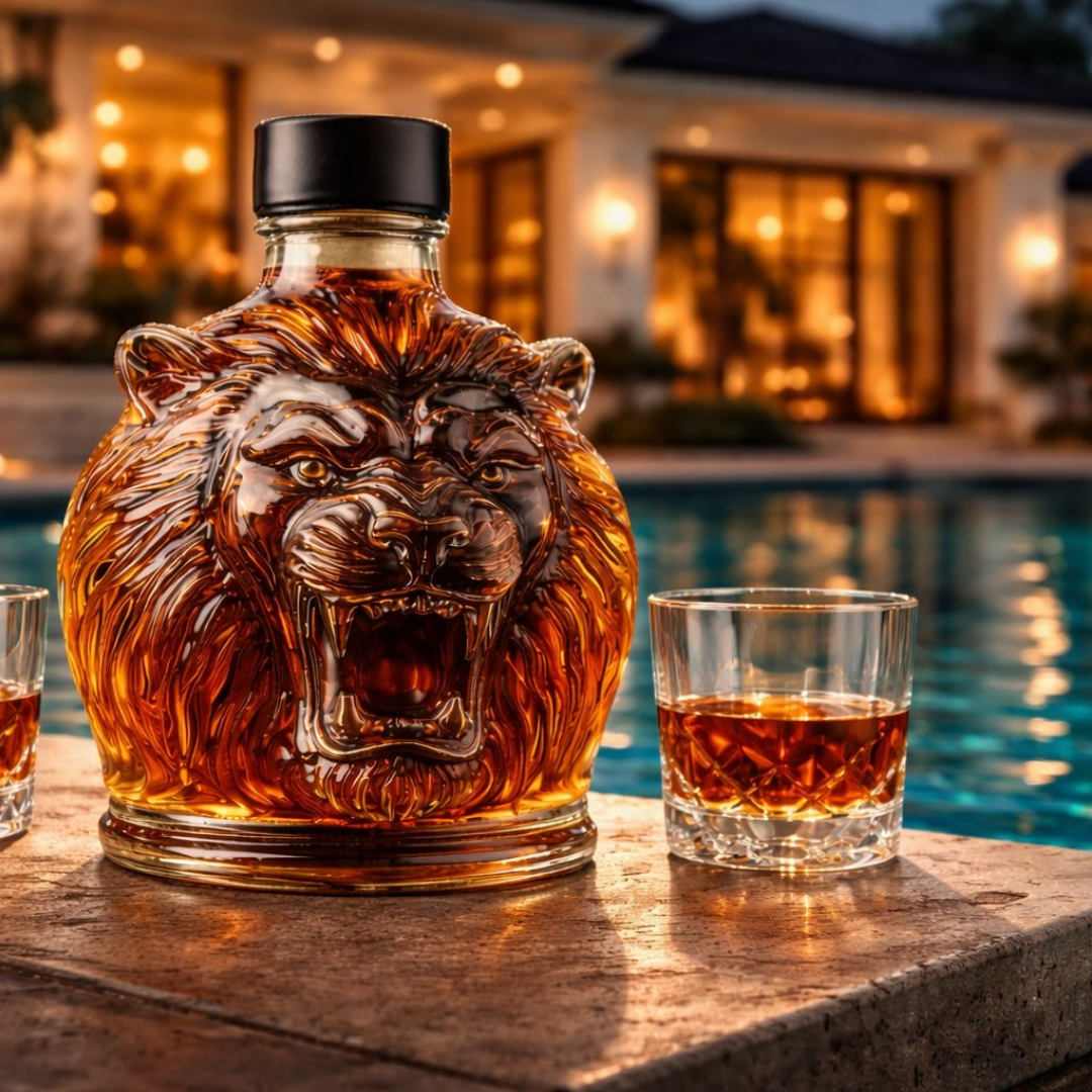 Whiskykaraffe - Löwen-Edition