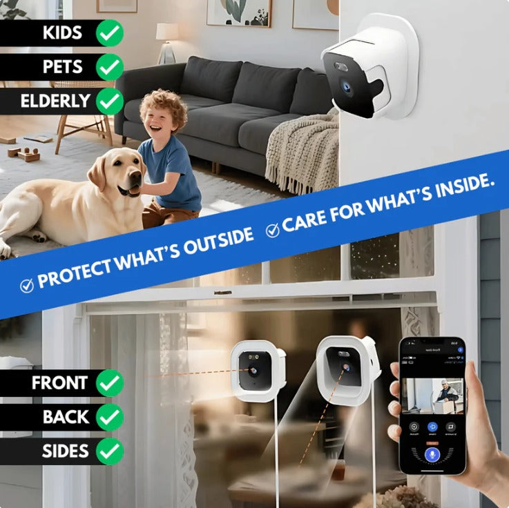 Minimalist window security camera for house surveillance
