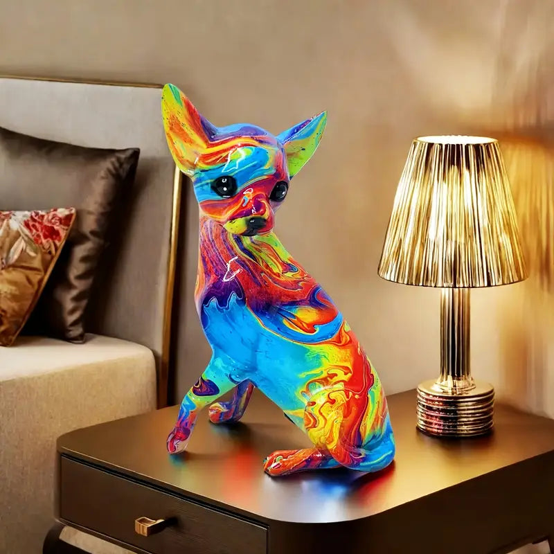 Chihuahua – Lampada in Resina Vivace LED
