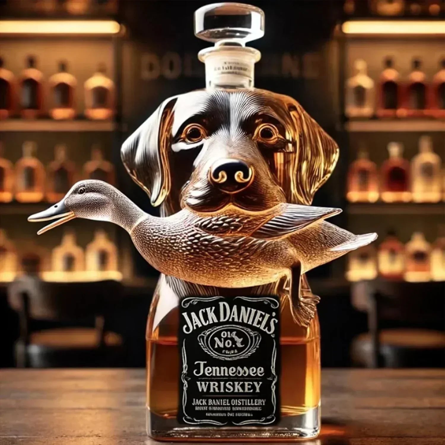 Whiskykaraffe - Wildenten-Edition